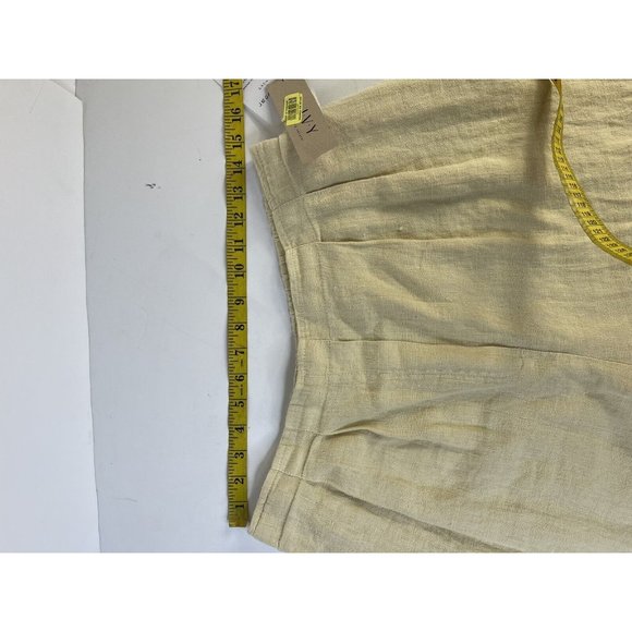 VTG 80s Linen Pleated Pull On Trouser Pants Plus Size 14 - Picture 8 of 9